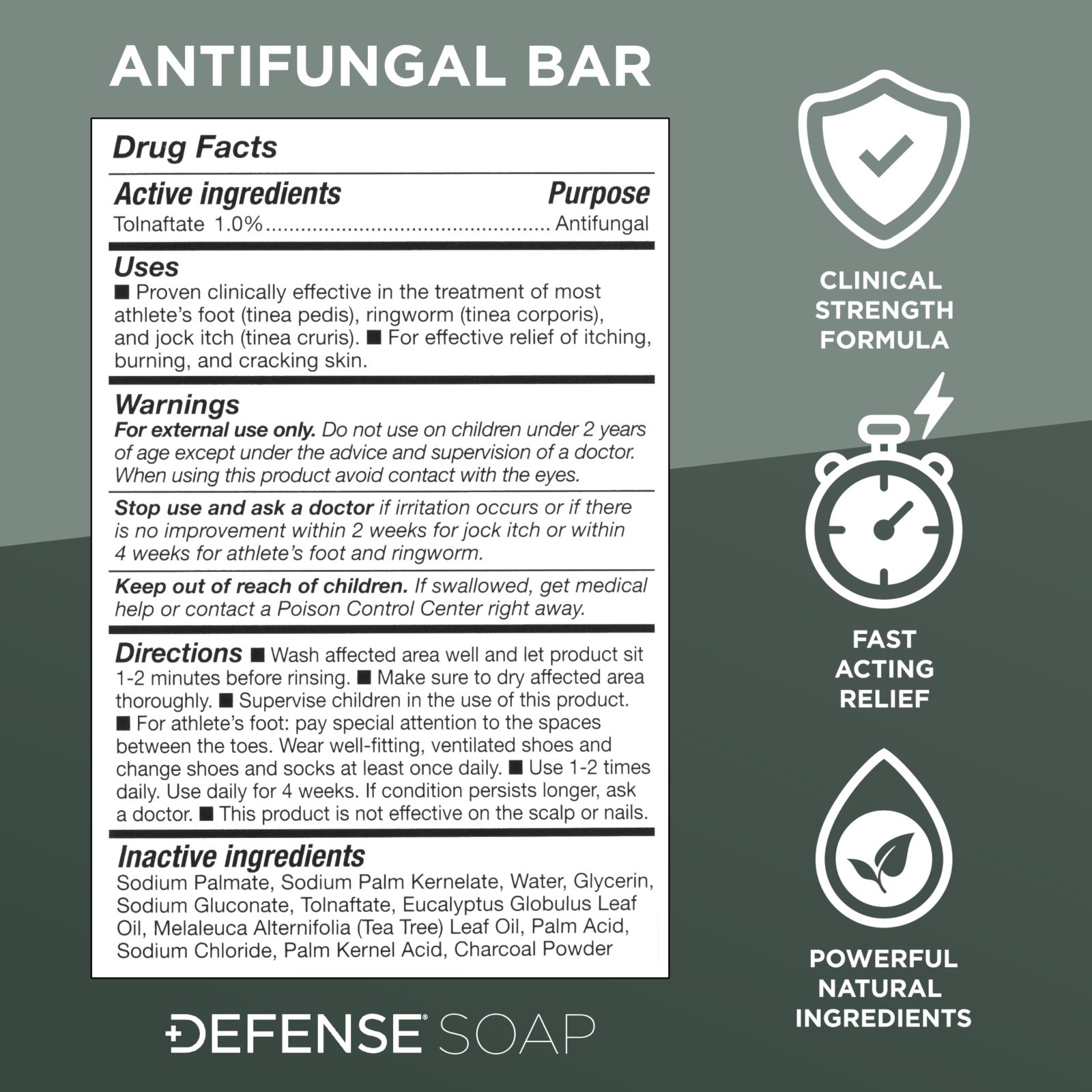 Antifungal Bar Soap for Jock Itch, Ringworm & Athlete’s Foot | Medicated Treatme
