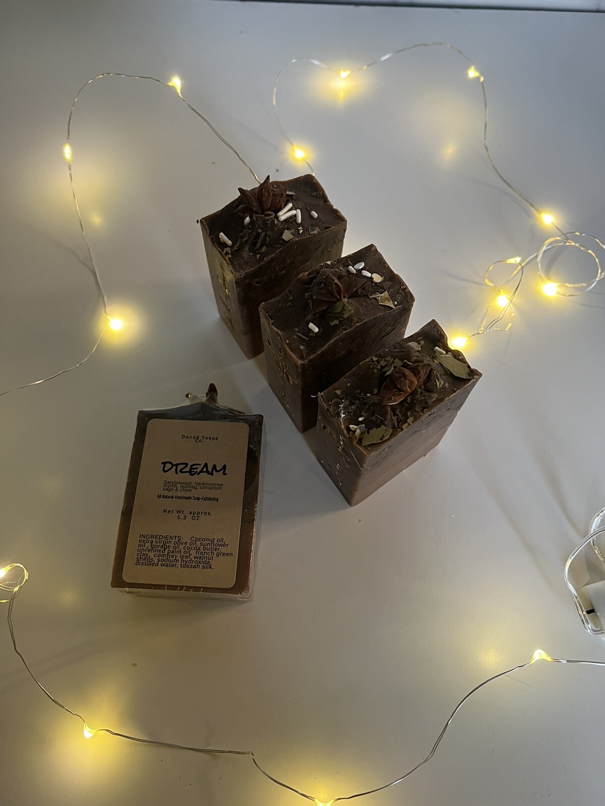 Dream soap Bar 5OZ Artisan Soap, HANDMADE Sandalwood,frank&myrhh,clove EXFOLIATE