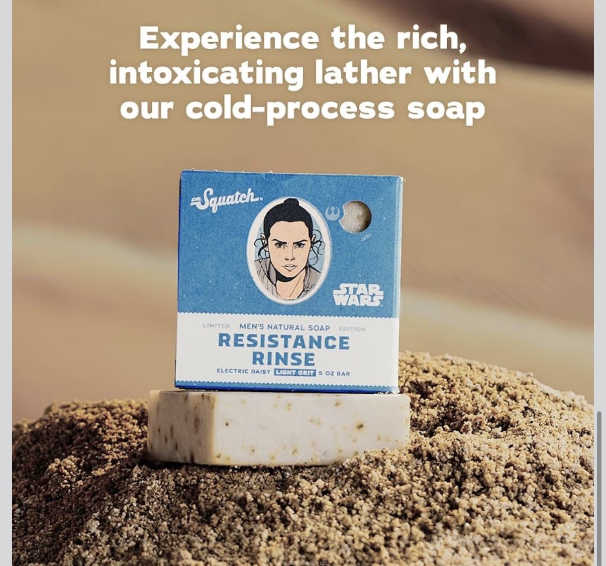 Dr Squatch Resistance Rinse 2-Pack • Star Wars Limited Edition Soap