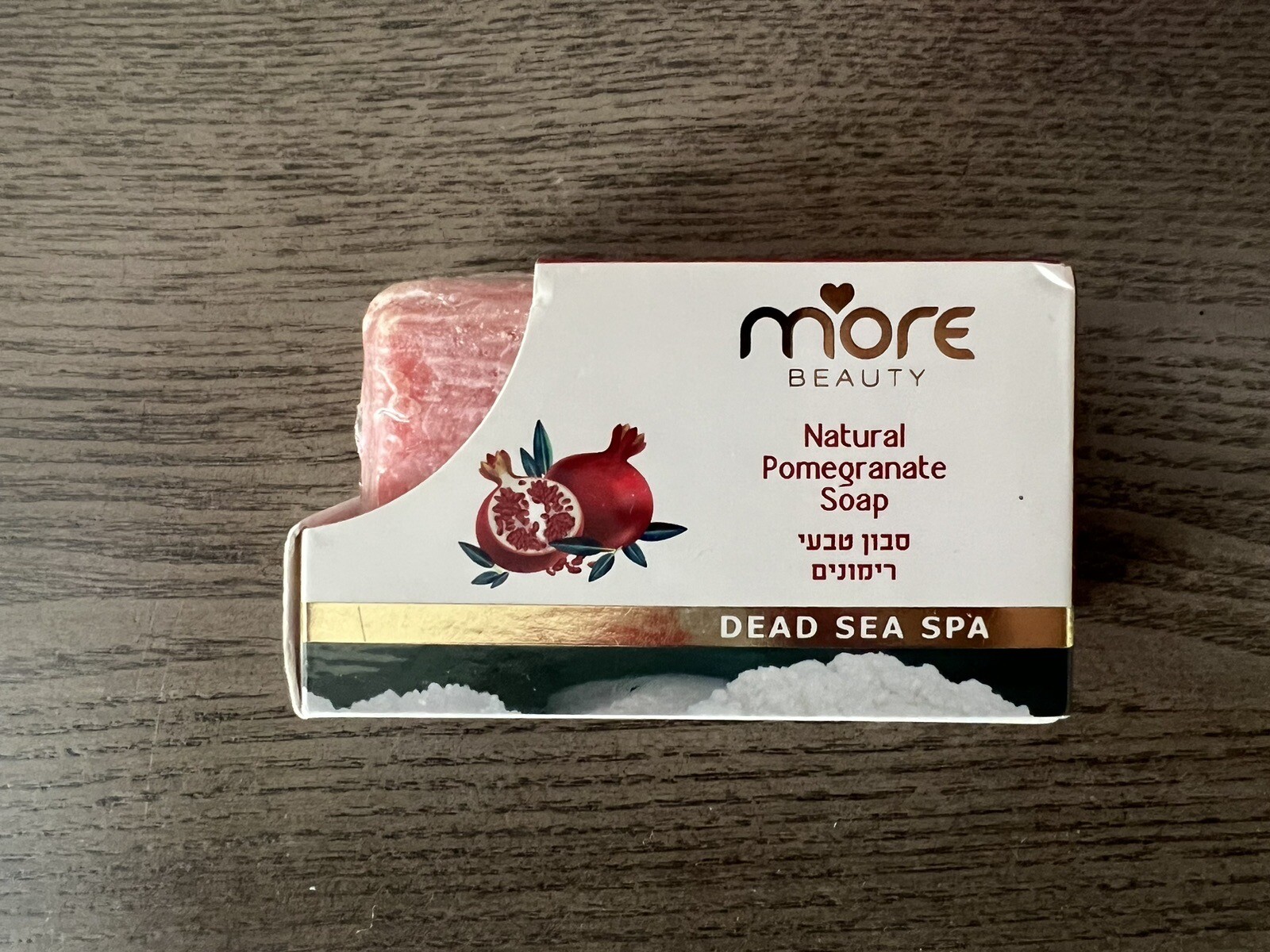 Natural Pomegranate Soap from Israel. Dead Sea Spa. More Beauty Company.