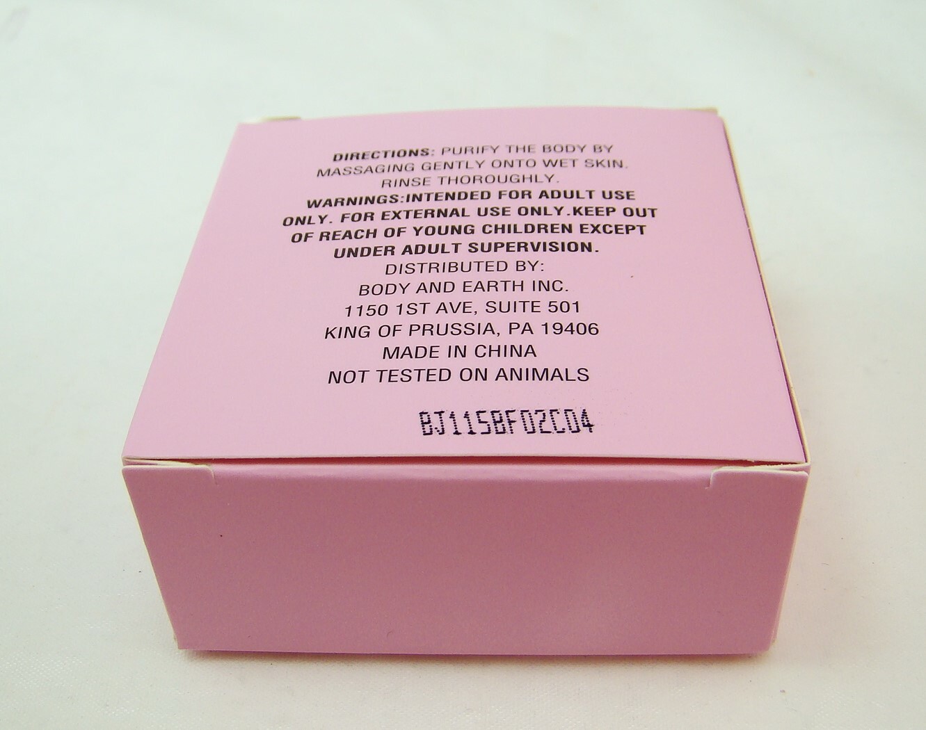 Body & Earth SPA LUXETIQUE ROSE 3 in 1 Soap Bar 1.8 oz., 50 gr NEW NIB