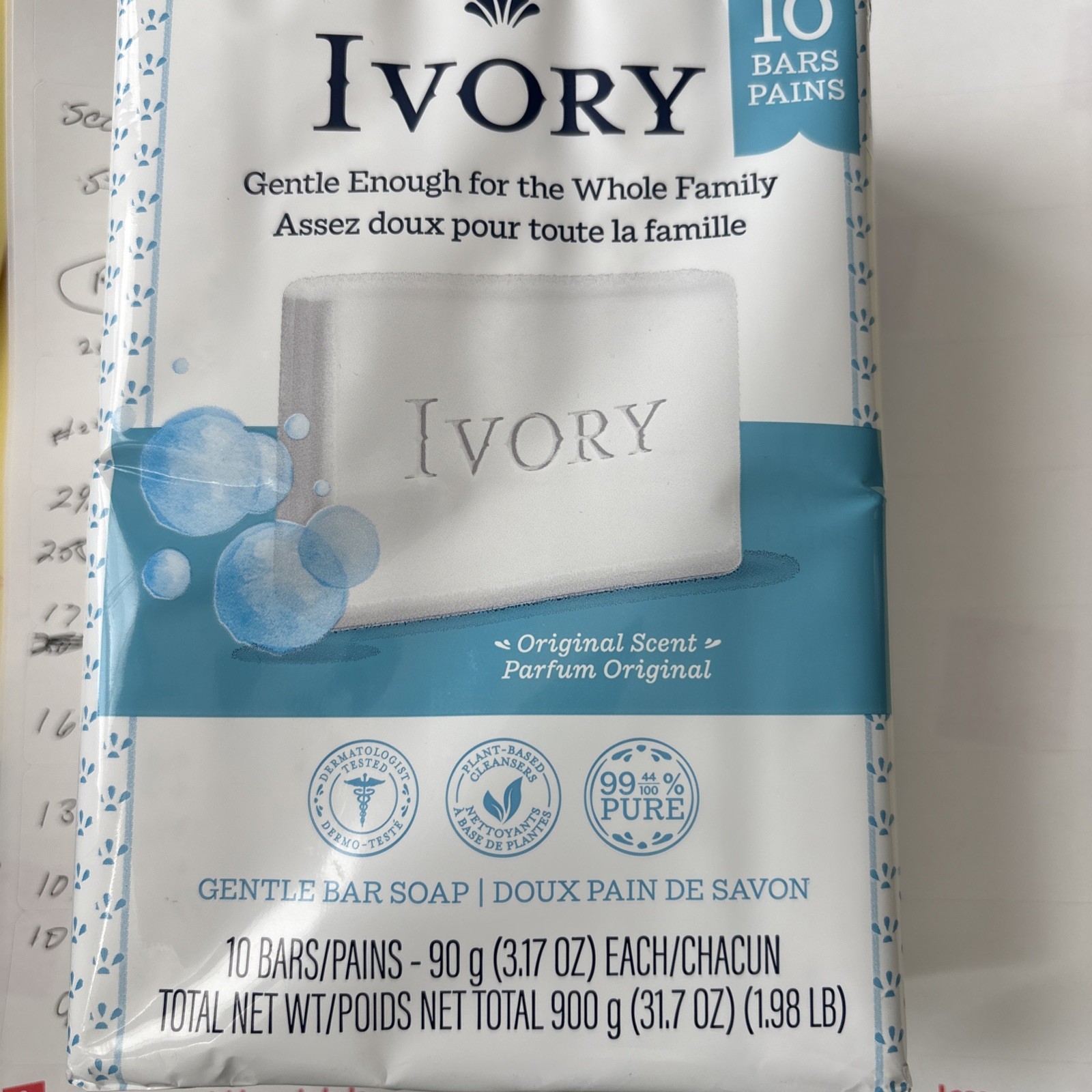 Ivory Gentle Bath Bar Soap, Family Pack, Designed for Whole Family, 99.44% Pure