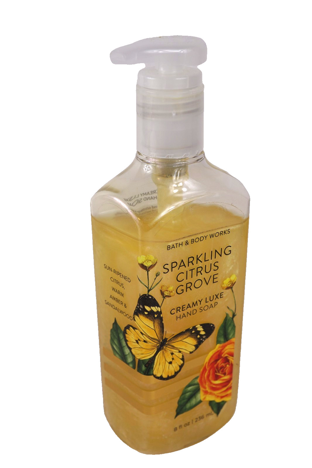 BATH & BODY WORKS SPARKLING CITRUS GLOVE CREAMY LUXE GEL HAND SOAP