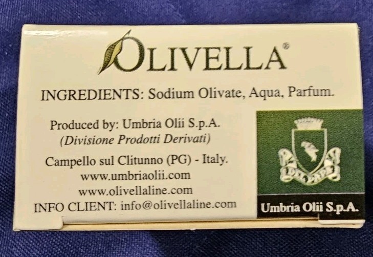 Olivella Gentle Beauty Soap 100% Virgin Olive Oil From Italy 3.52 OZ. 8 pack