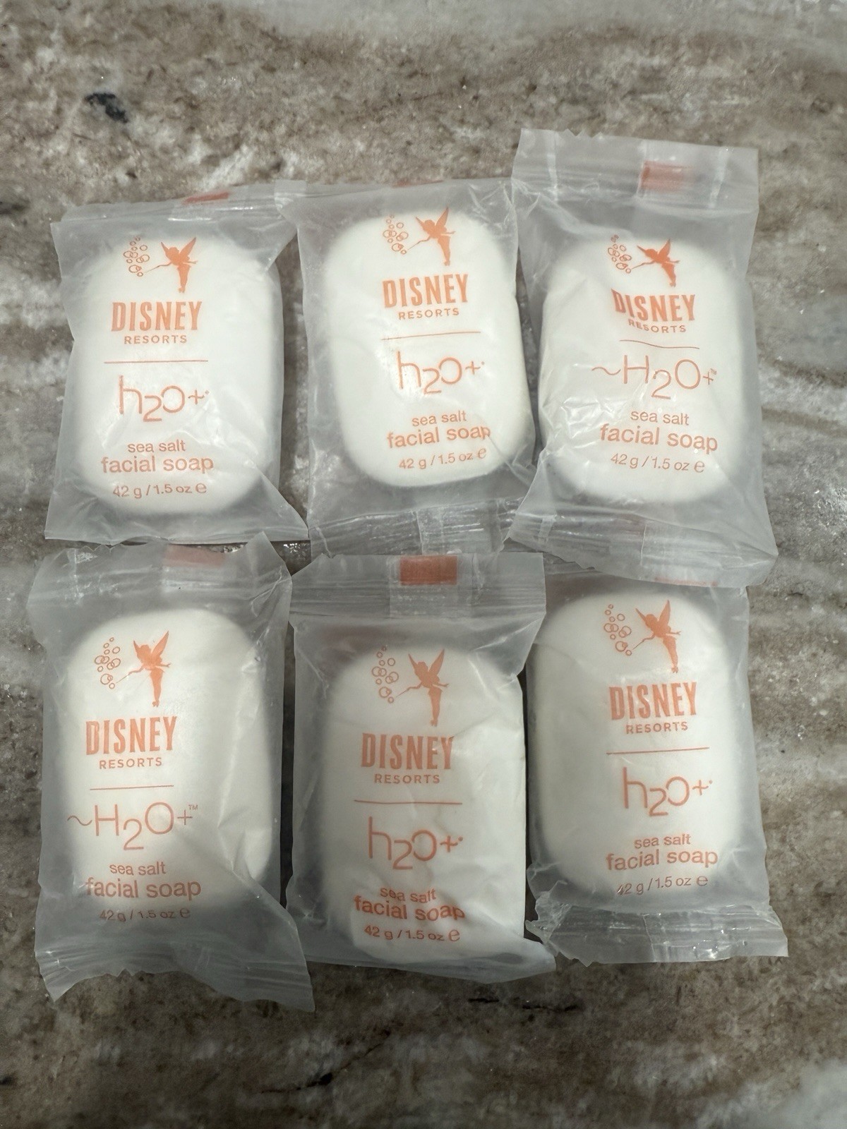 Disney Resorts H2O Facial Sea Salt Soap Oceanside Sea Salt Green Tea- Lot Of 6
