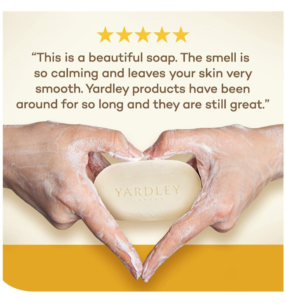 NEW! YARDLEY LONDON (4.0 Oz.) 113g ●OATMEAL & ALMOND● Nourishing Bath Bar🫧