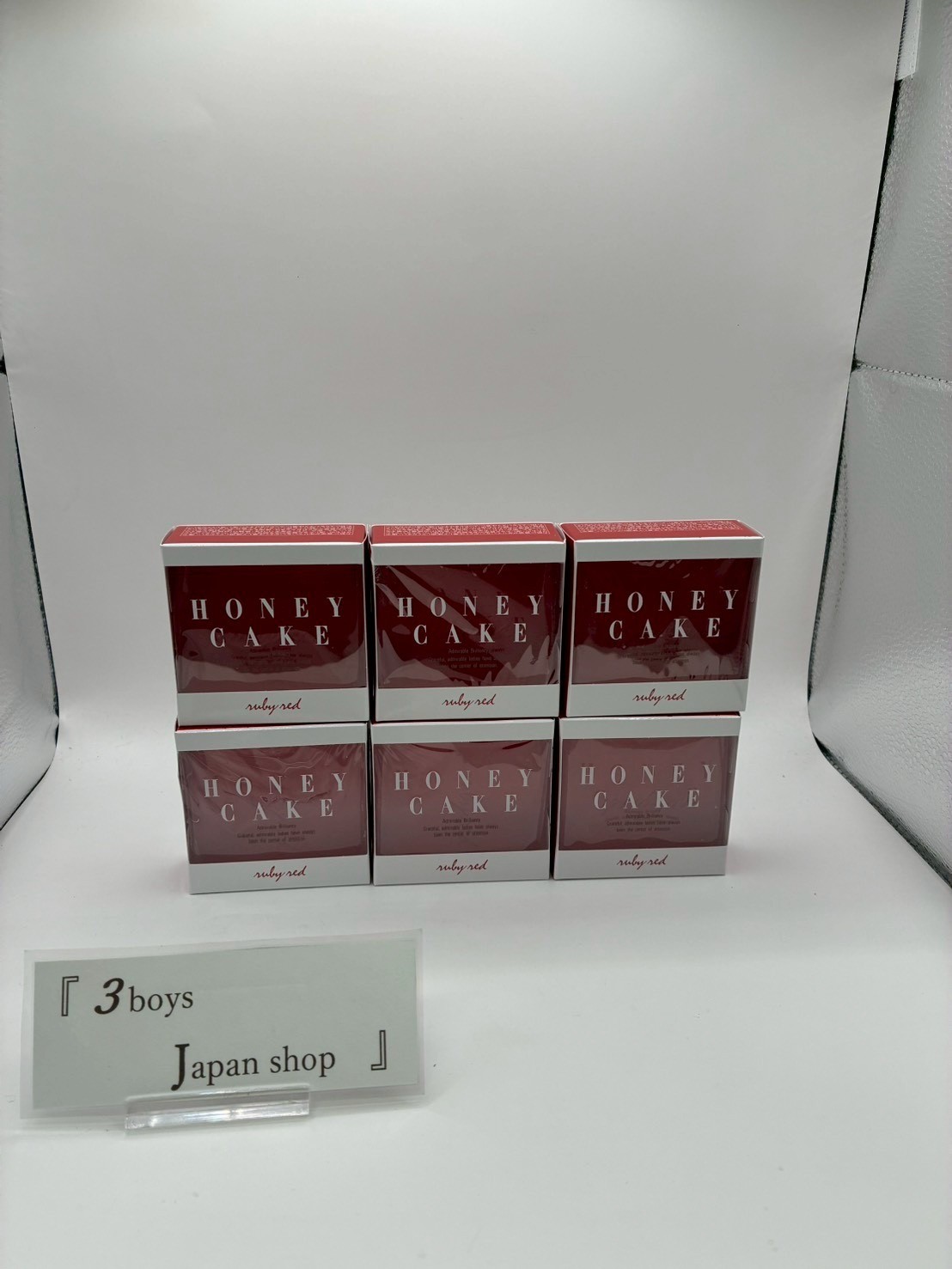 Shiseido Honey Cake Translucent Soap Ruby Red 100g x 6 pcs Set Luxury Fragrance