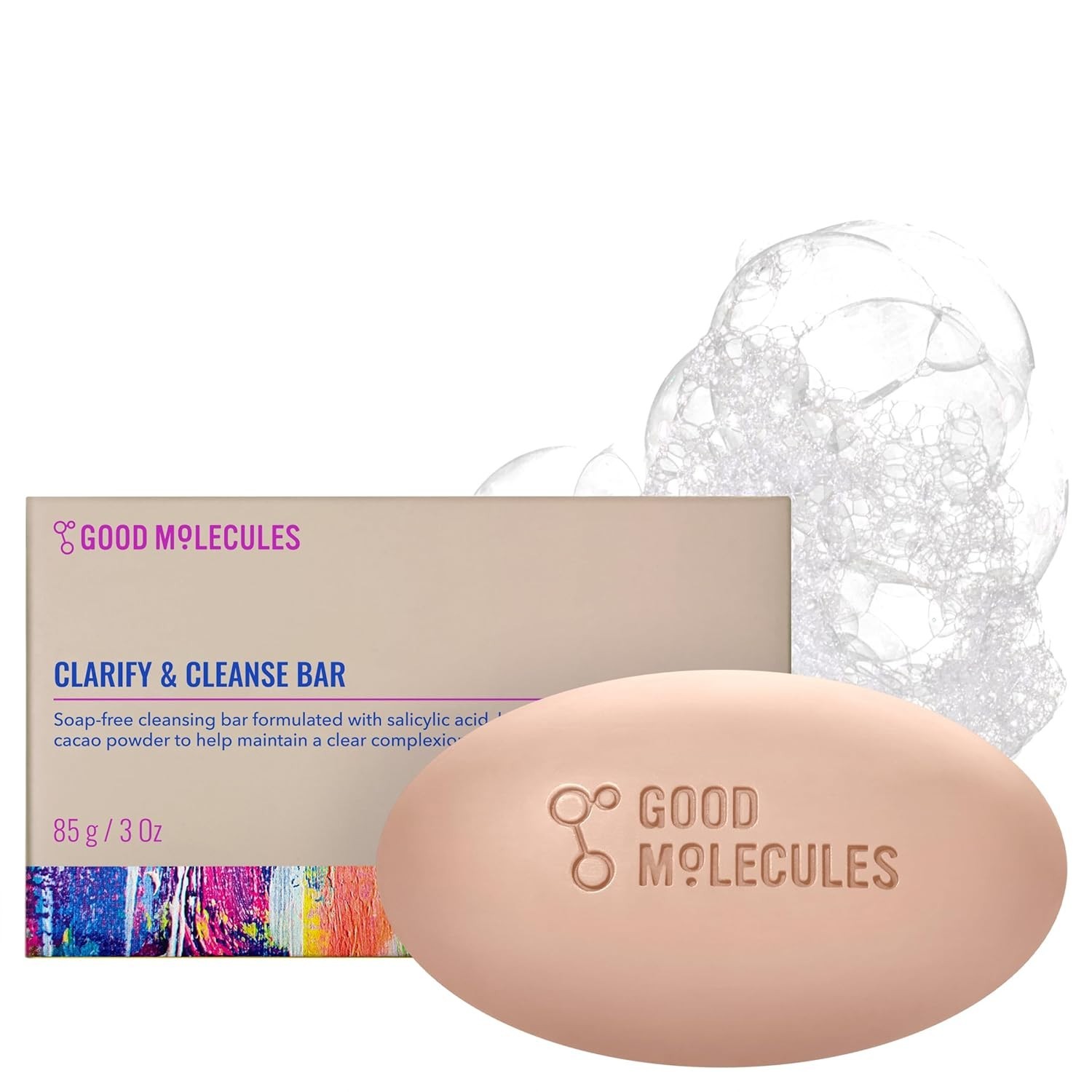 Soap-Free Clarify & Cleanse Bar – 3.15oz Salicylic Acid Facial & Body Cleanser