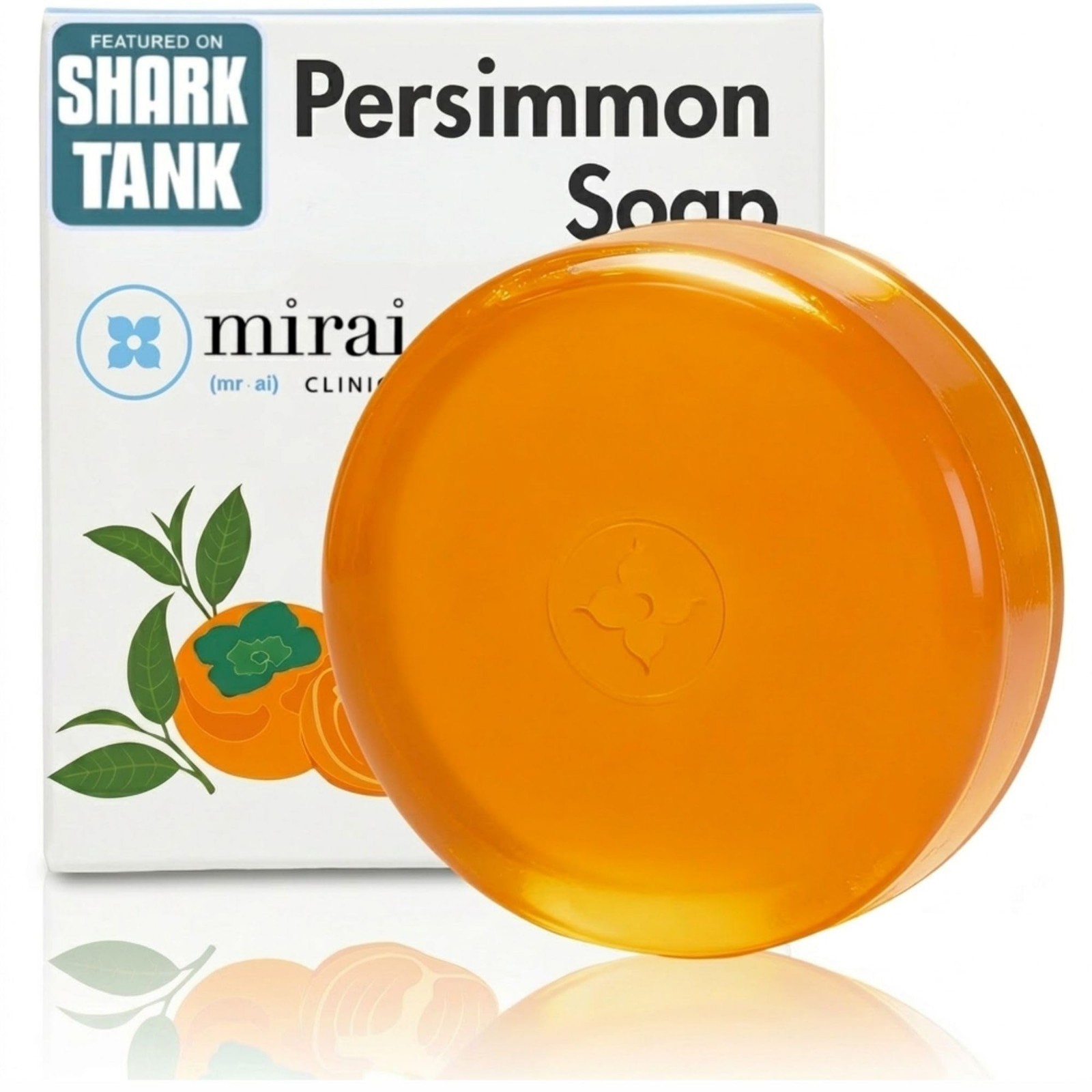 Persimmon Soap for Odor Elimination, Natural Deodorizing Bar with Green Tea Extr