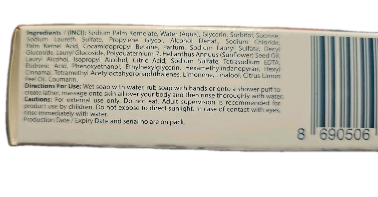 4x DURU ALOE VERA Hydropure Gentle Cleansing Body Bar Soap 3.75oz Ea.