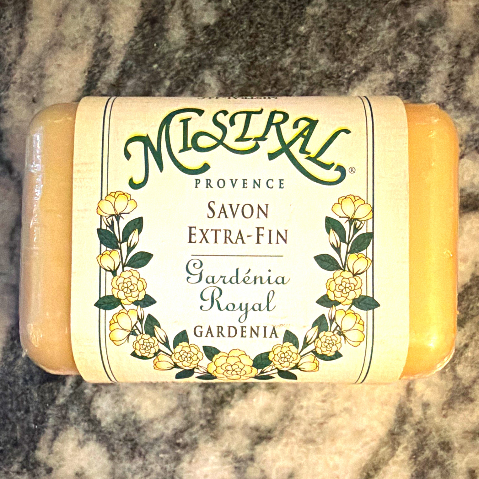 Mistral Provence Savon Extra-Fin Gardenia Royal Shea Butter Soap Bar 7 oz