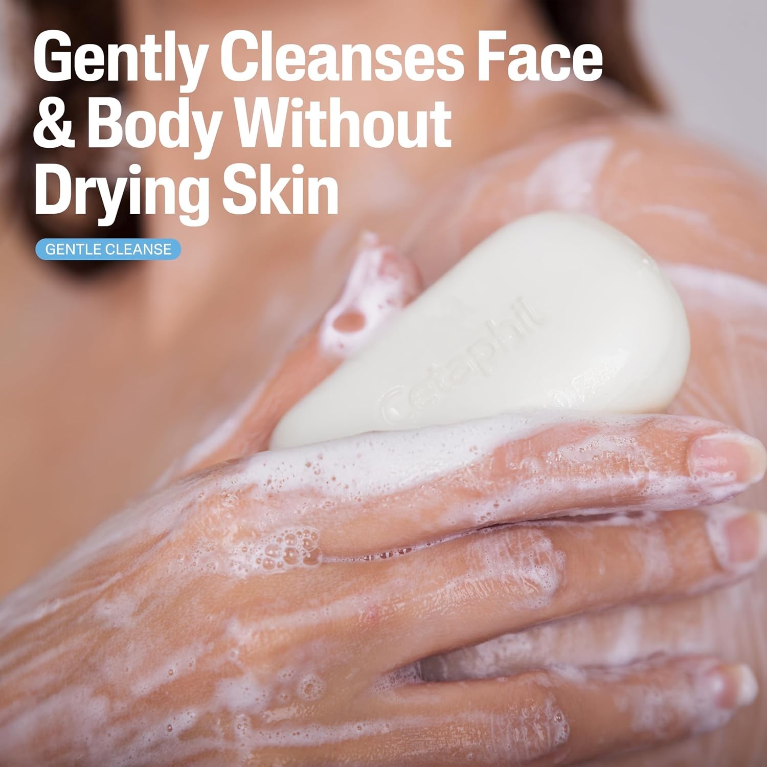 Cetaphil Gentle Cleansing Bar Soap, Sensitive & Dry Skin, 4.5oz, 6ct | Fragrance