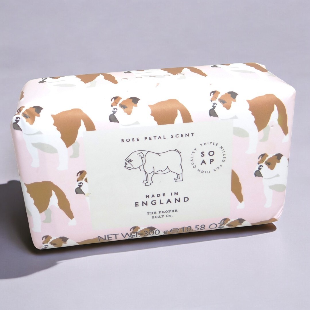 The Proper Soap Co. Rose Petal Scent Paper Wrapped Bar Soap 10.58oz 300g – New