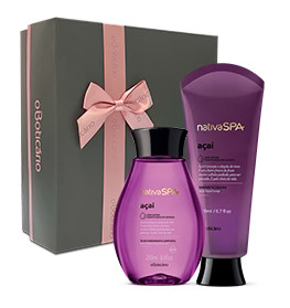 O Boticário Nativa SPA Kit Açaí Óleo Corporal 200ml Sabonete Líquido 200ml