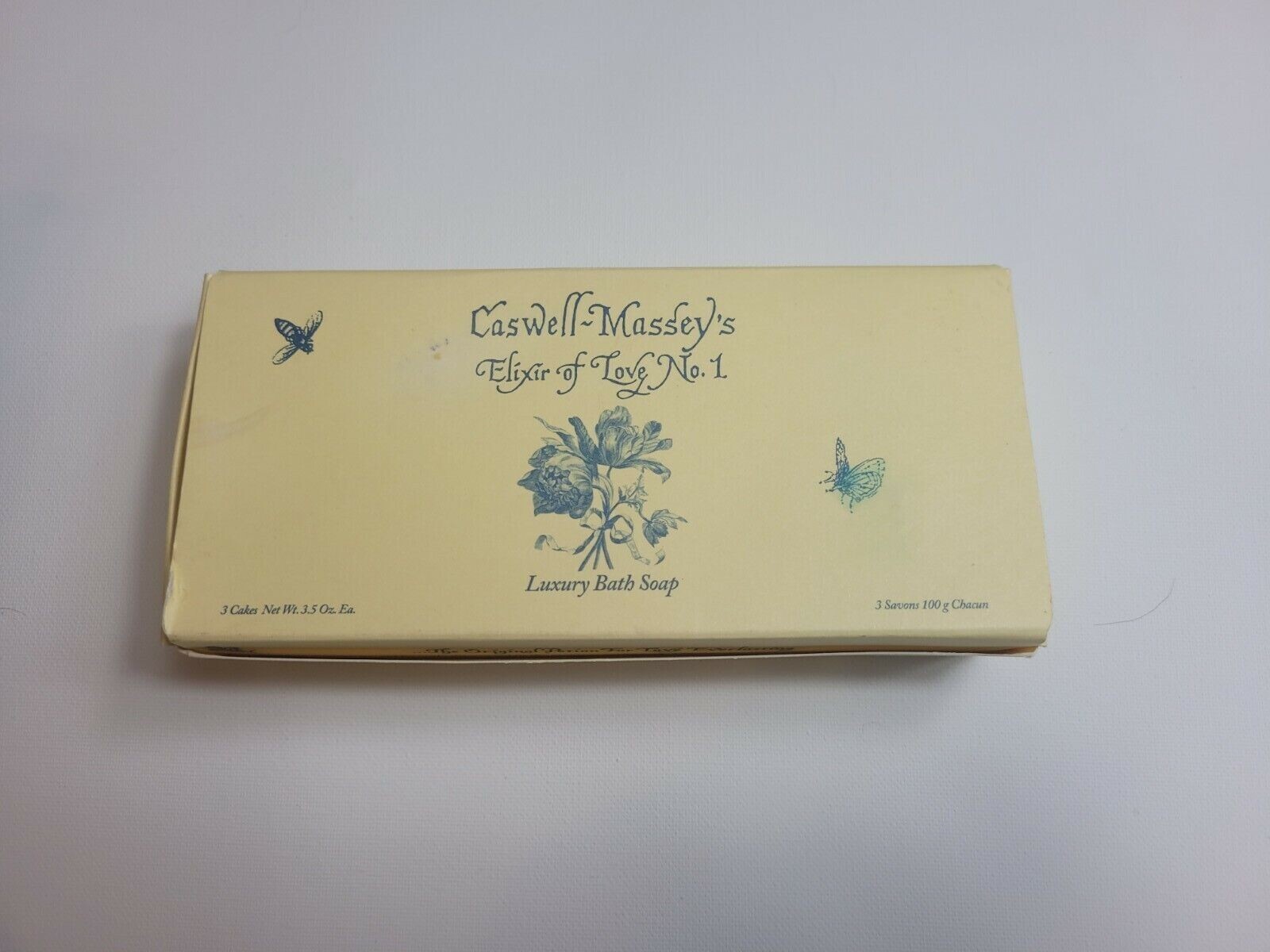 Caswell Massey Elixir of Love No. 1 Luxury Bath Soap 3 Bars 3.5 oz Each Gift NEW
