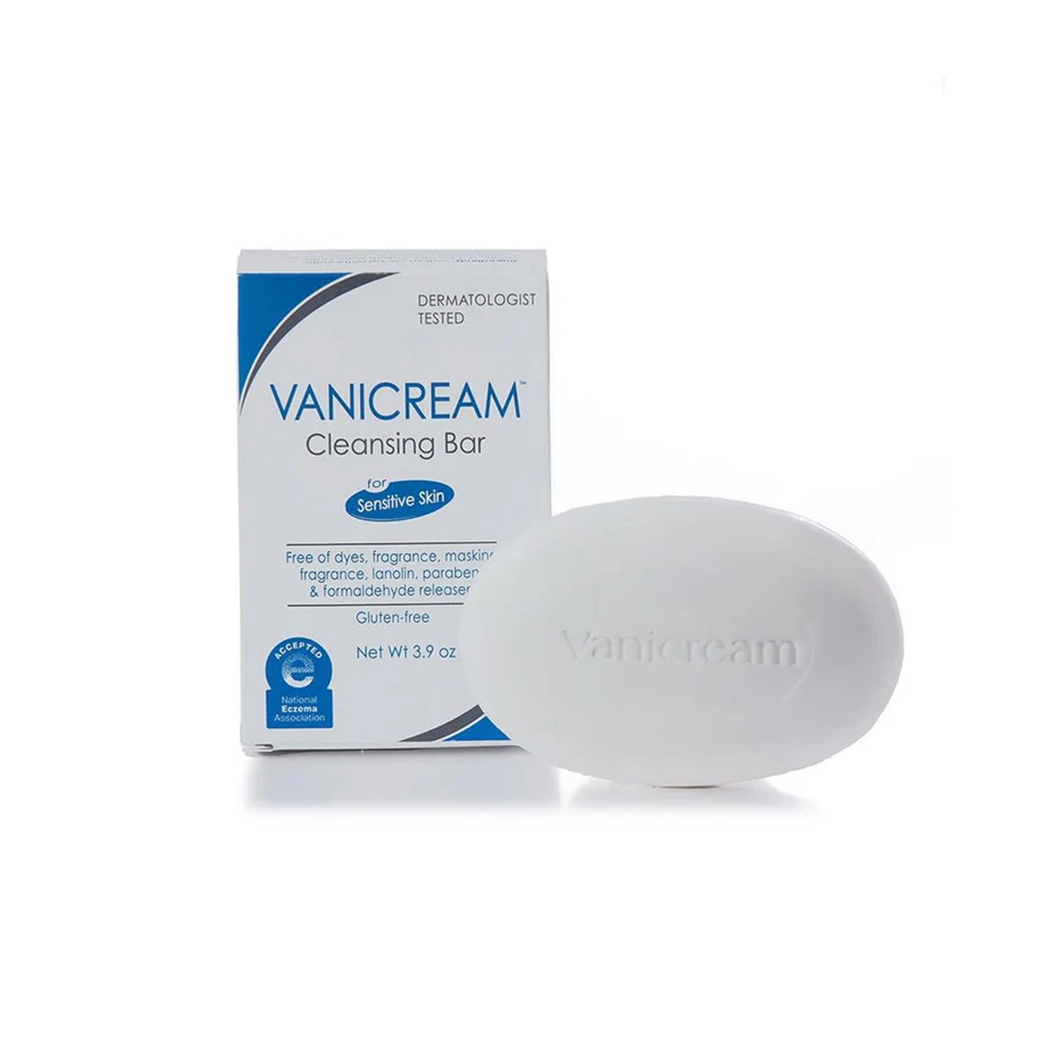 Vanicream Gentle Cleansing Bar Fragrance Free for Sensitive Skin 3.9oz(Lot of 2)