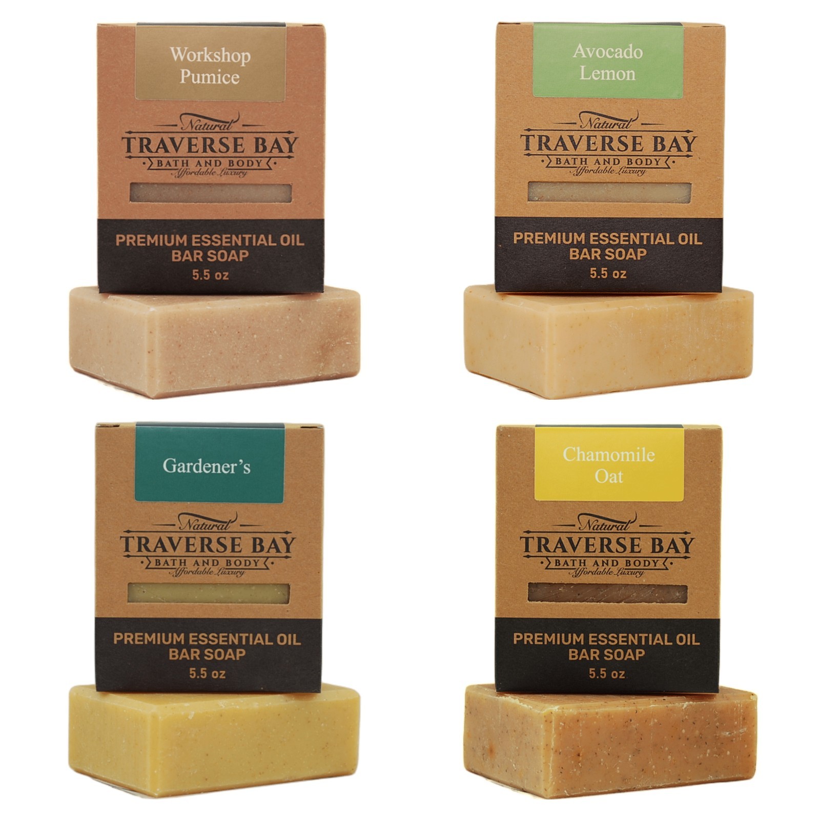 Natural Cold Process Soap You-Pick Variety Pack, 5.5 bars, 22+ oz total