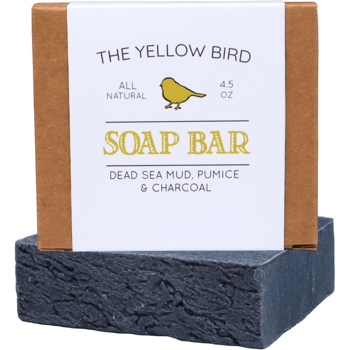 Organic Dead Sea Mud Soap with Charcoal & Pumice | Detoxifying Bar for All Skin