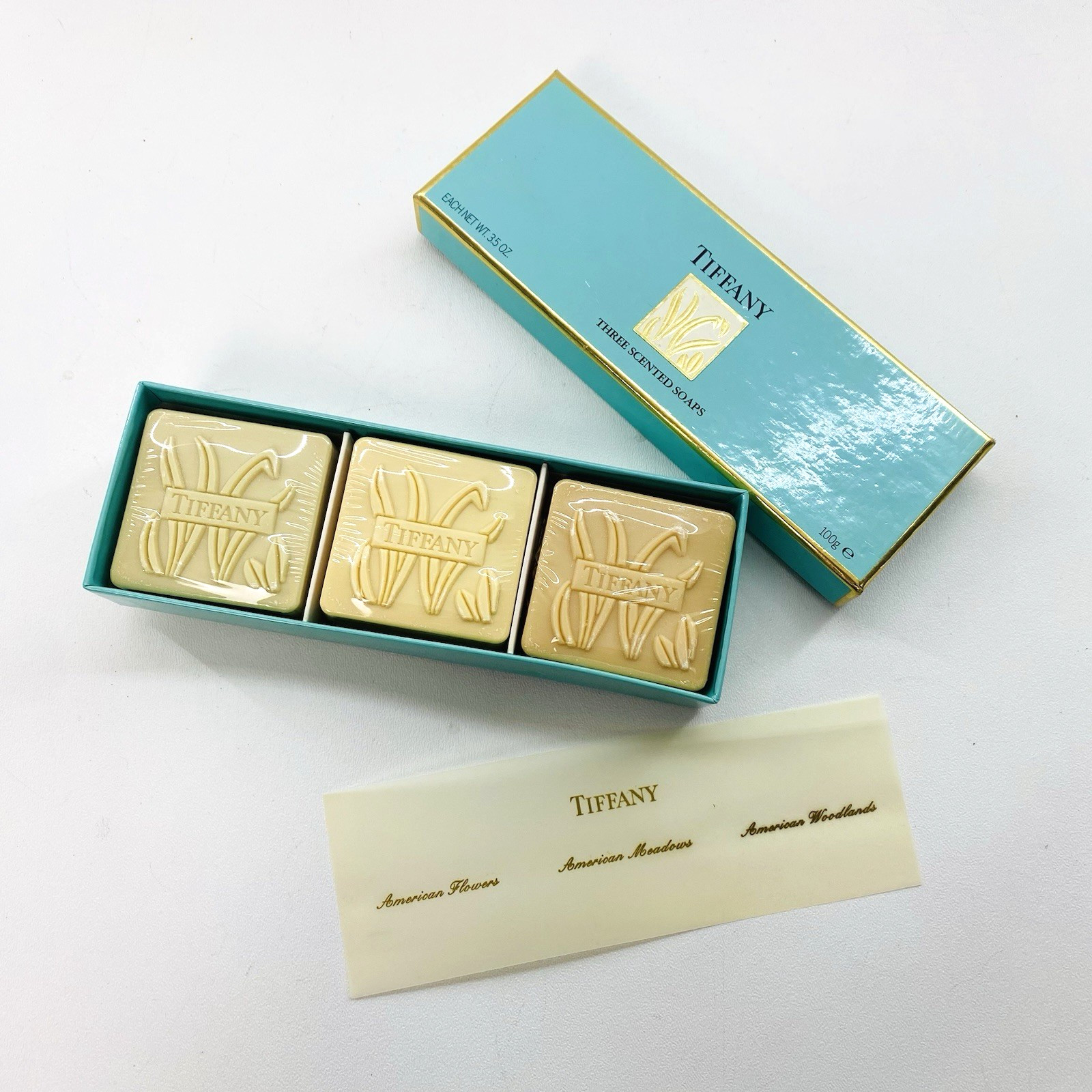 Tiffany & Co Scented Soap Set American Flowers Meadows Woodlands Vintage
