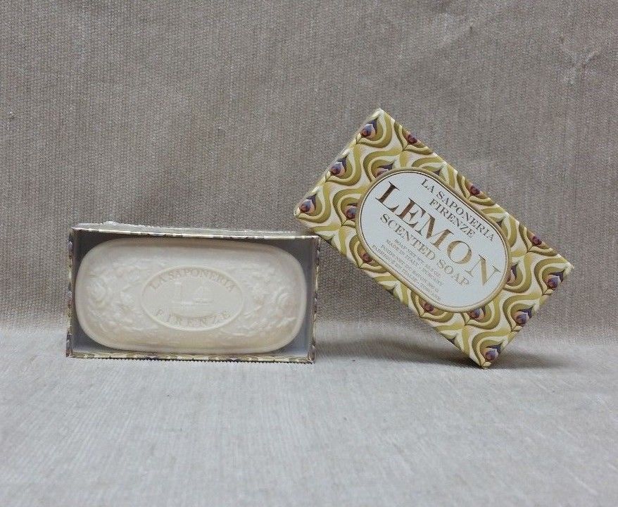 La Saponeria Firenze Lemon Scented Soap Bar 10.5 oz Made in Tuscany Italy