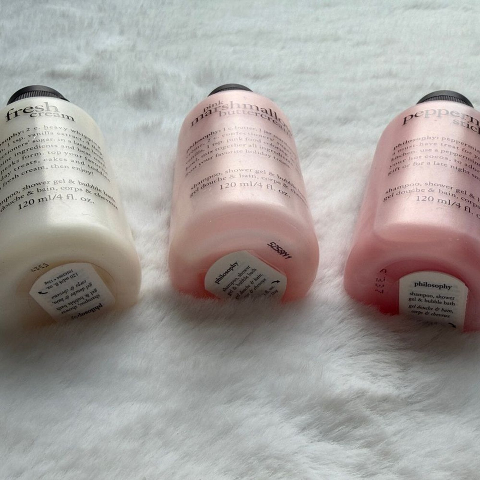 NEW Philosophy Body Wash Fresh cream, Pink Marshmallow Buttercream, Pepp Stick