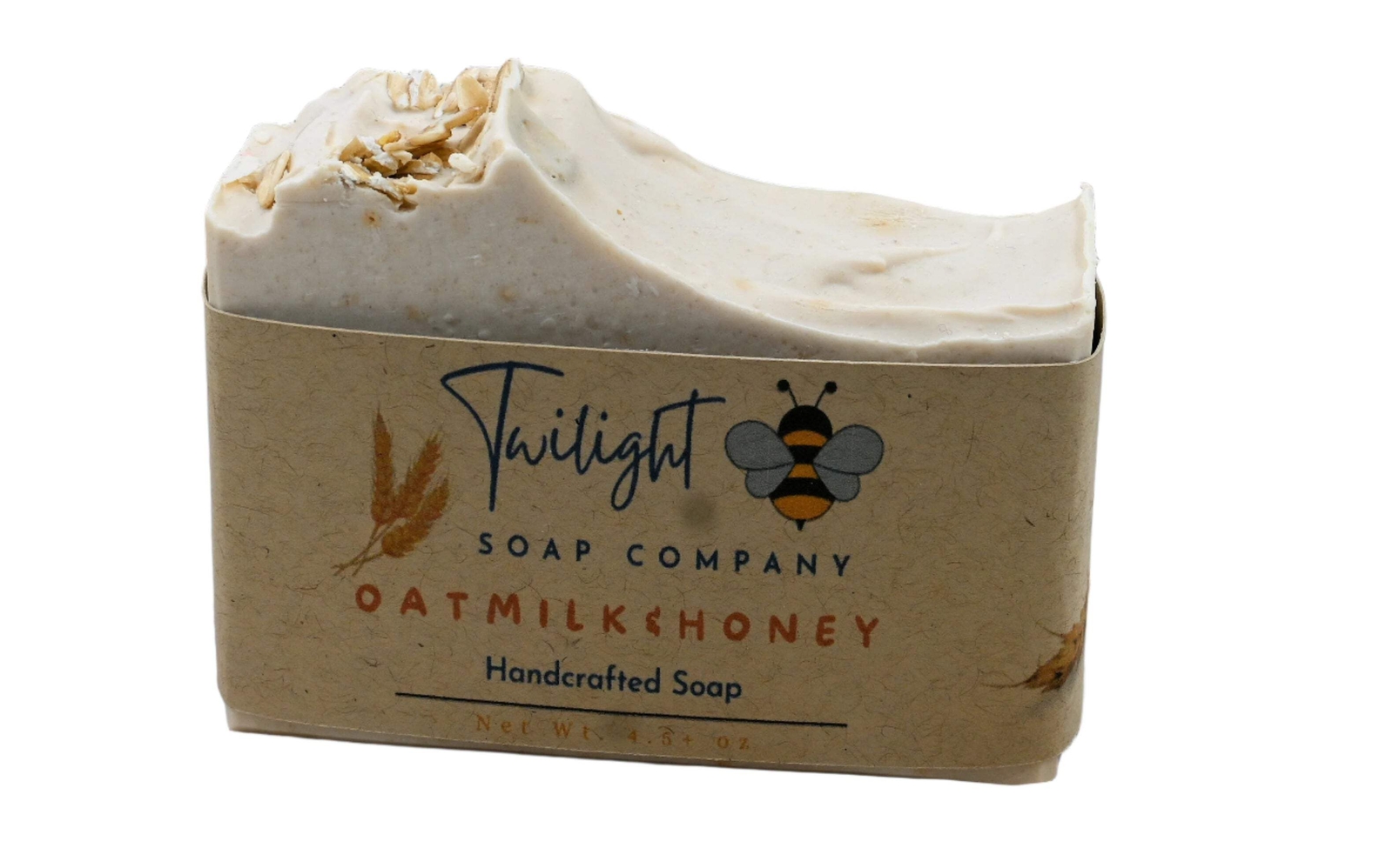 Oatmeal Milk Handmade Bar Soap with Colloidal Oats and Texas Honey