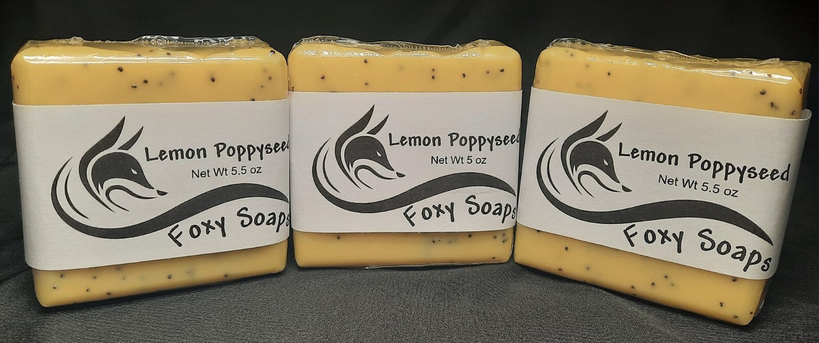 Lemon Poppyseed Grass-fed Tallow Homemade Artisan Soap