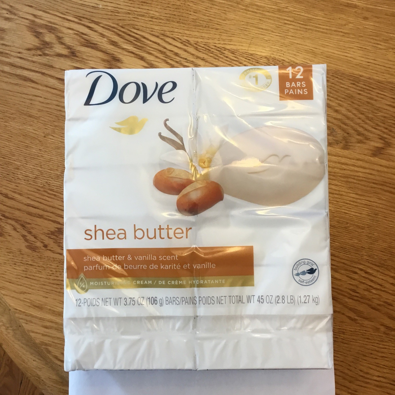Dove shea butter & Vanilla Moisturizing Cream Bar Soap 12 Pack 3.75 Oz Bars