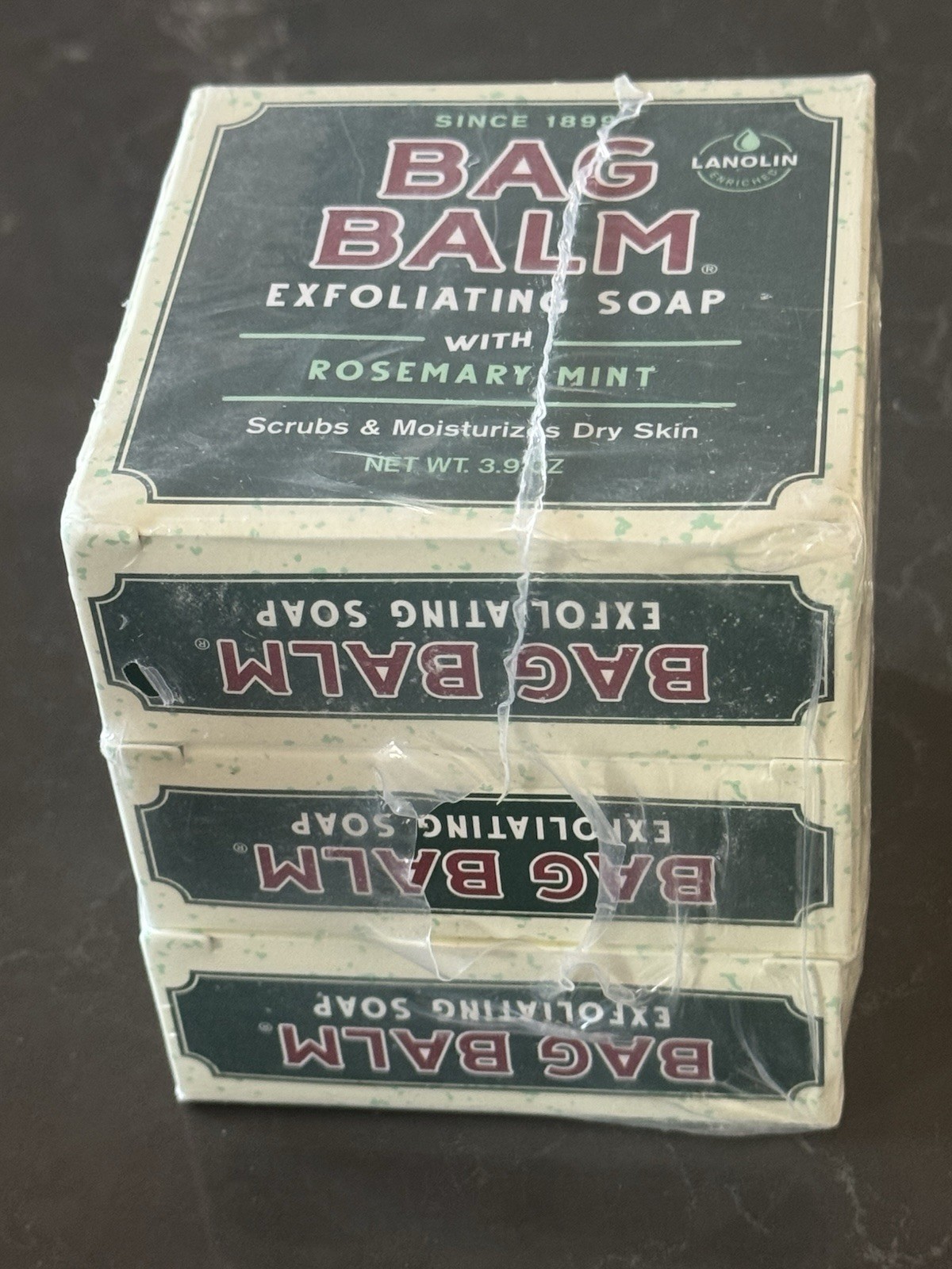 Bag Balm Vermont’s Original Exfoliating Soap Bar, Body Soap Bars, Hand Soap Bar