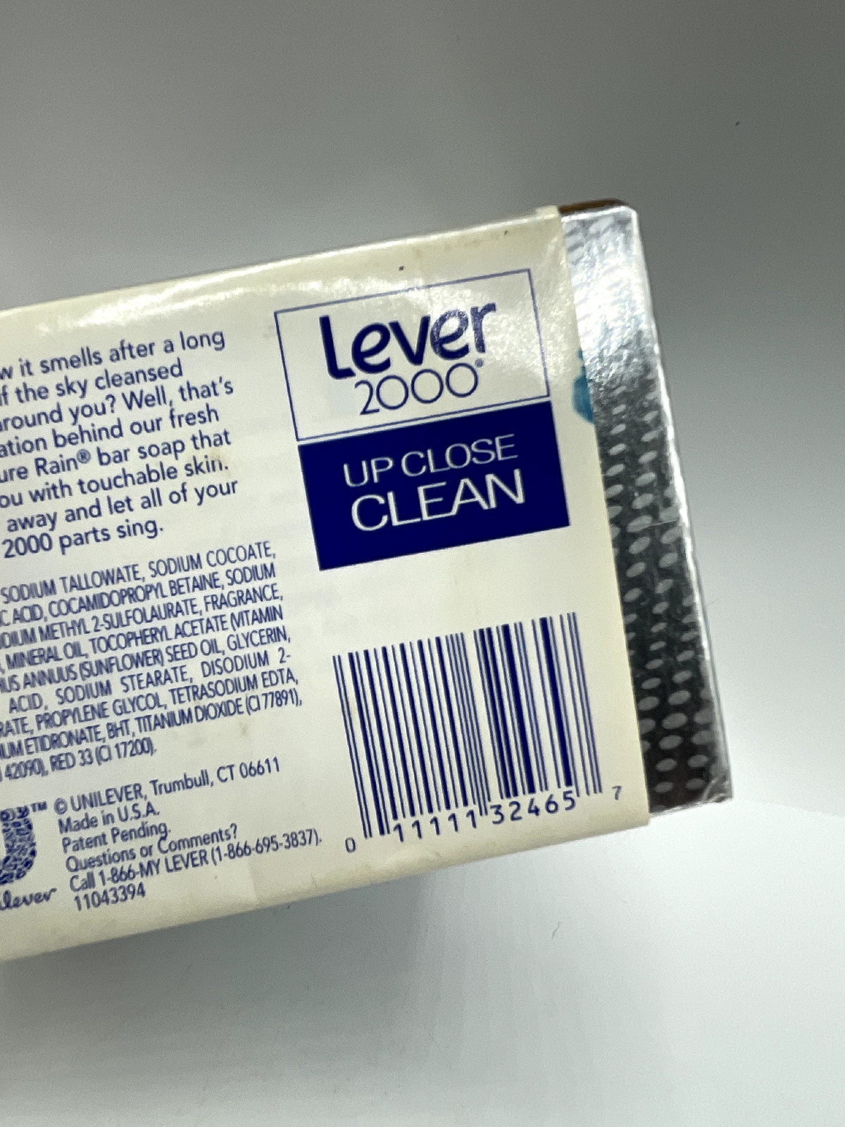 4 Lever 2000 Pure Rain Super Rare Vintage Bar Soap 4.5 oz USA Made Bs256