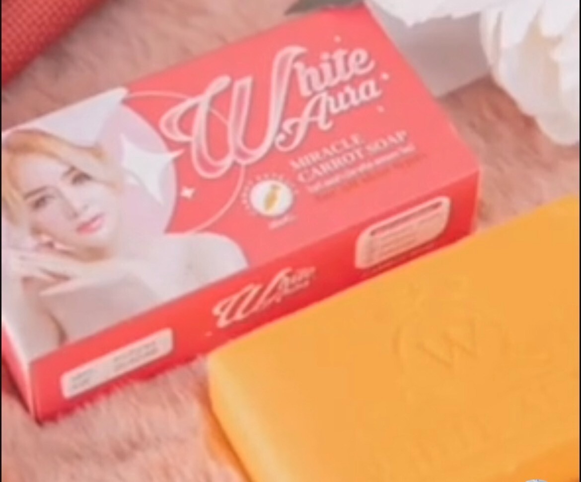 Aura Miracle Carrot Soap Revealing Radiant Skin Dark Spots Skin White Clear 160g