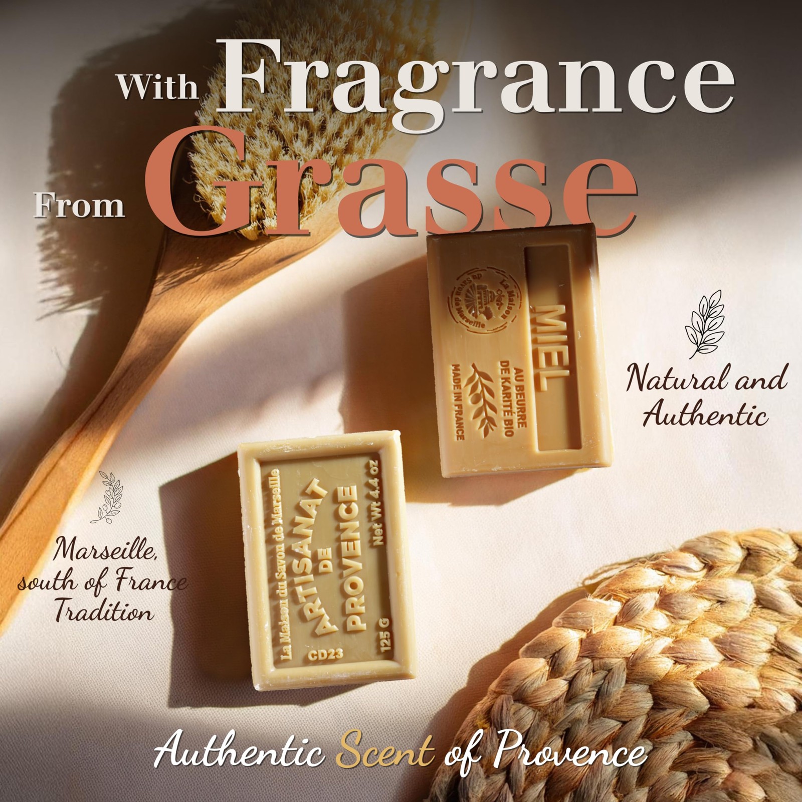 La Maison du Savon – Marine Soap Bar Trio – Moisturizing Hand & Body Soap Bar…