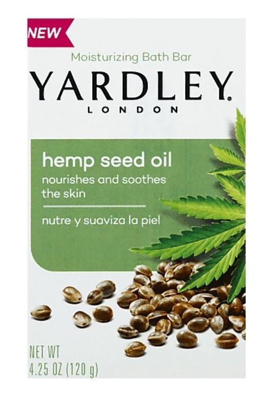 NEW! YARDLEY (2-BARS) 4.25 Oz. Bars ●HEMP SEED OIL● Moisturizing Bath Bars.
