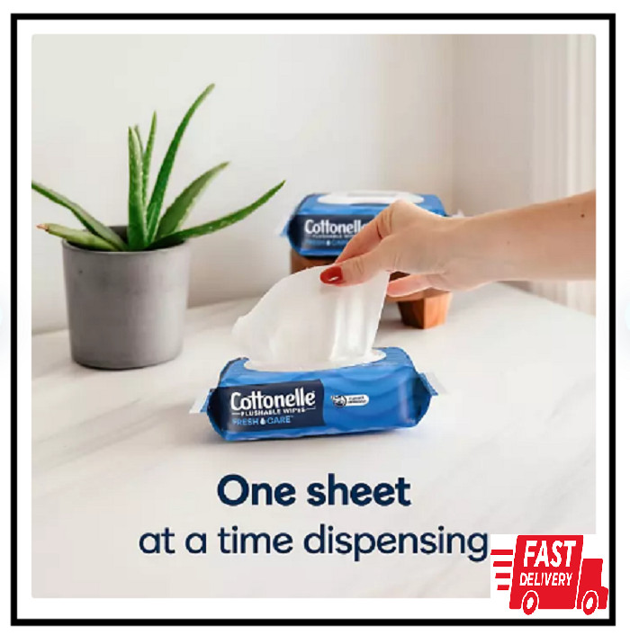 Cottonelle Flushable Wipes (504 ct.) Mega Value Free And Fast Shipping
