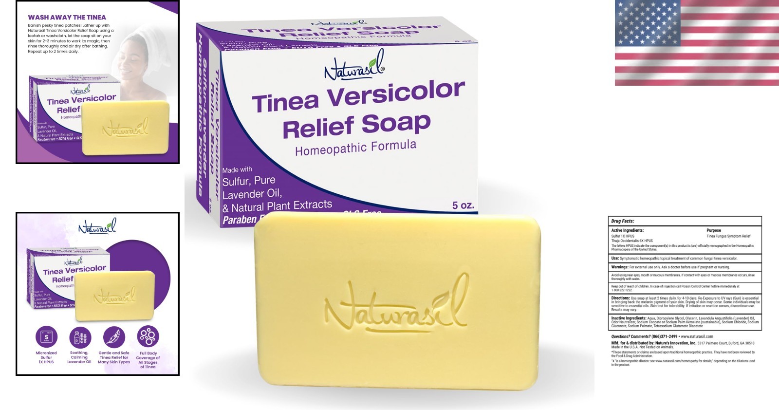 Quick Relief from Skin Discoloration | Sulfur Soap for Tinea & Jock Itch, 5 oz