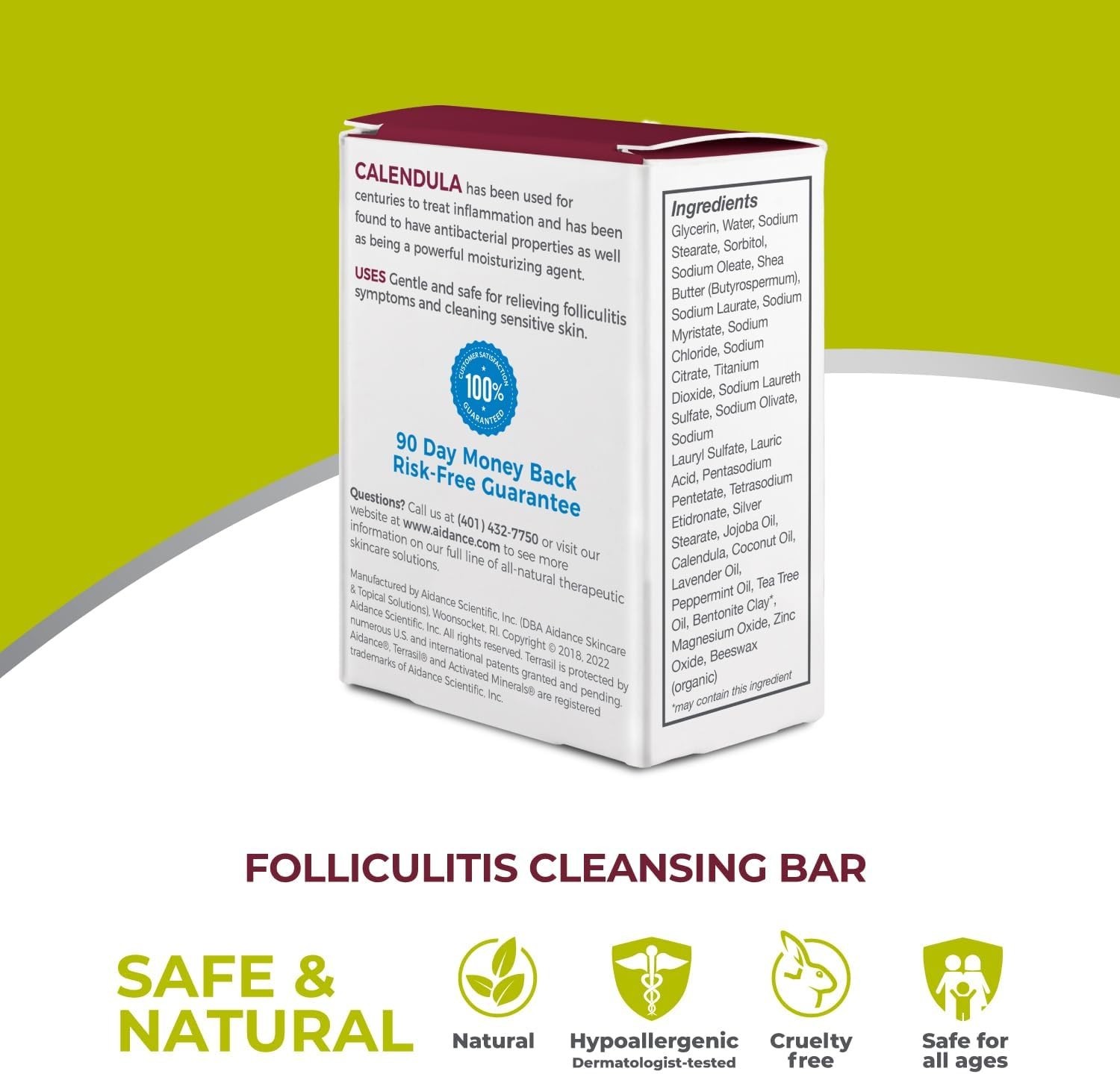 Folliculitis Soap – Soothing Folliculitis Treatment & Care of Ingrown Hair. A…