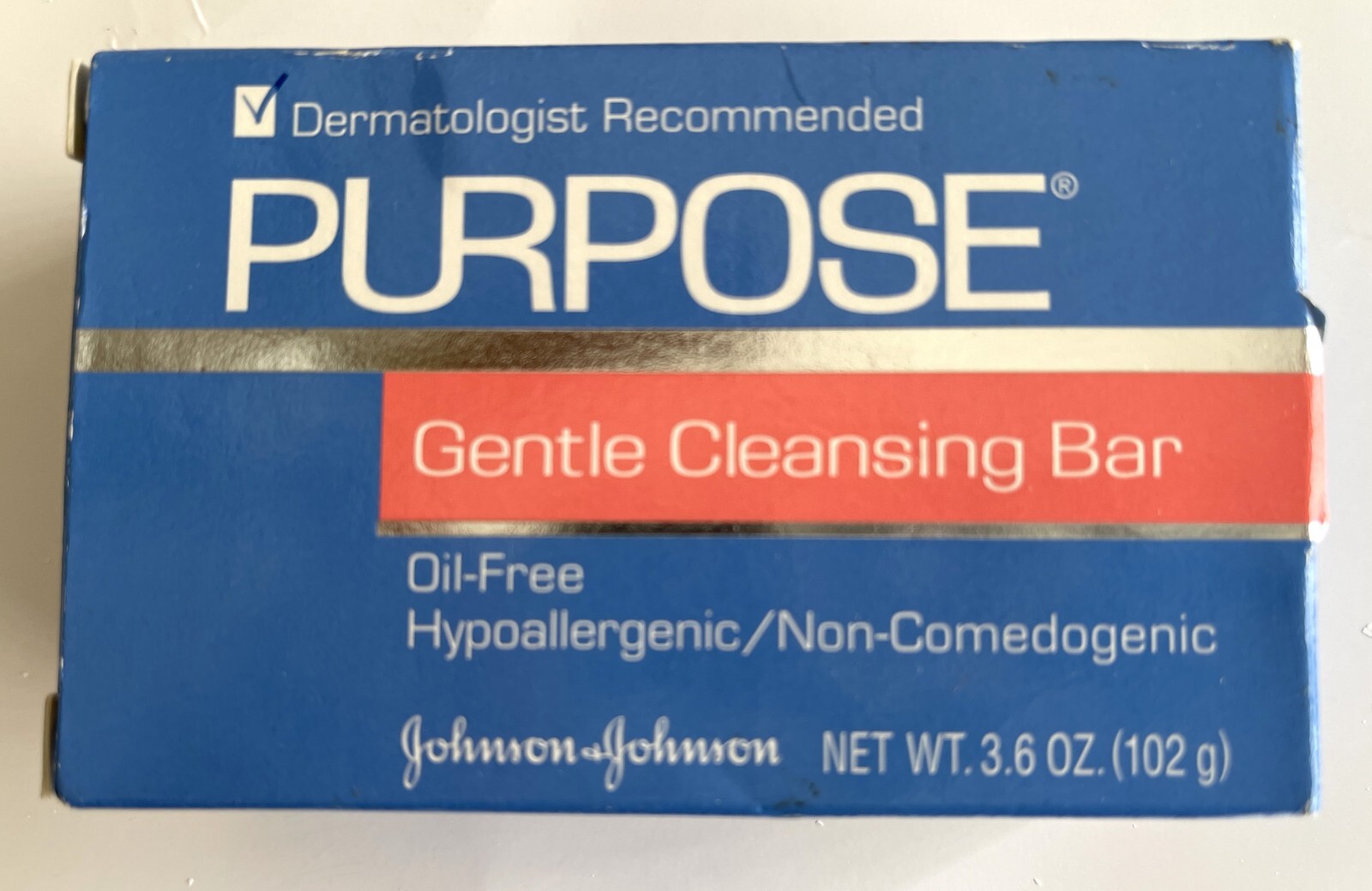 Vintage Purpose Gentle Cleansing Soap Bar Johnson & Johnson NIP