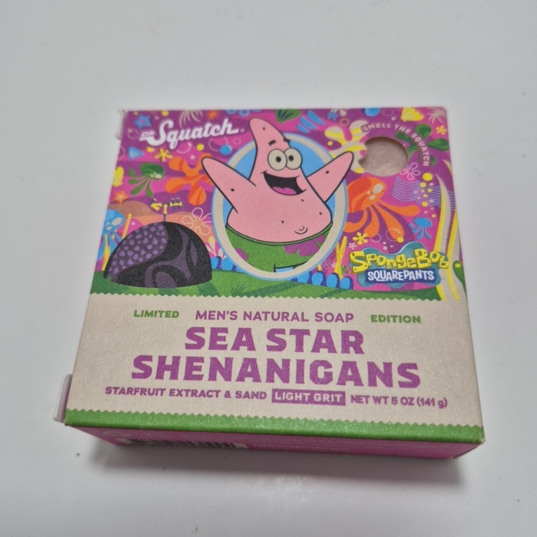 Dr. Squatch Limited Edition Sea Star Fish Shenanigans Patrick SpongeBob Soap