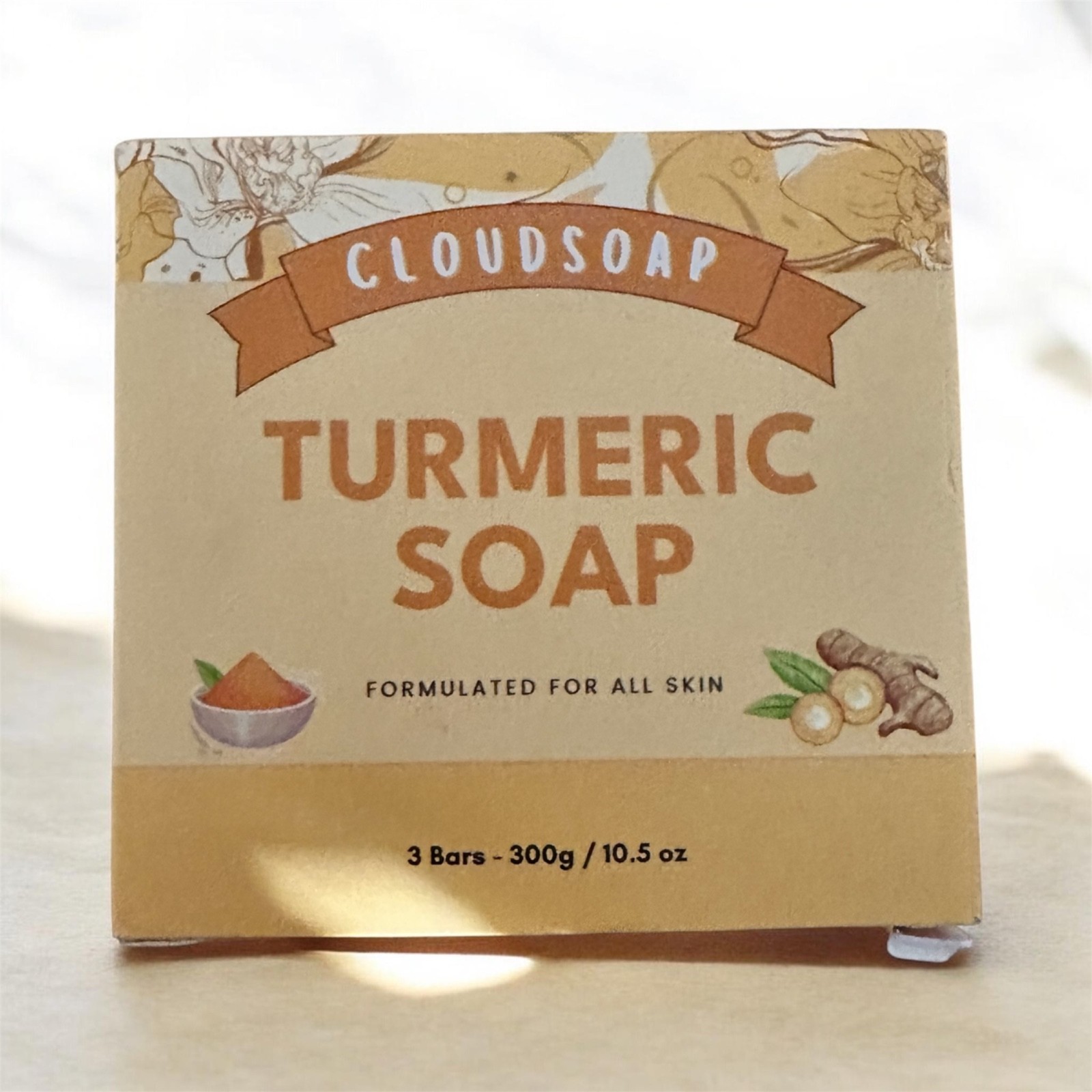 Turmeric Soap for Dull Skin, 3 bars, Natural Soap