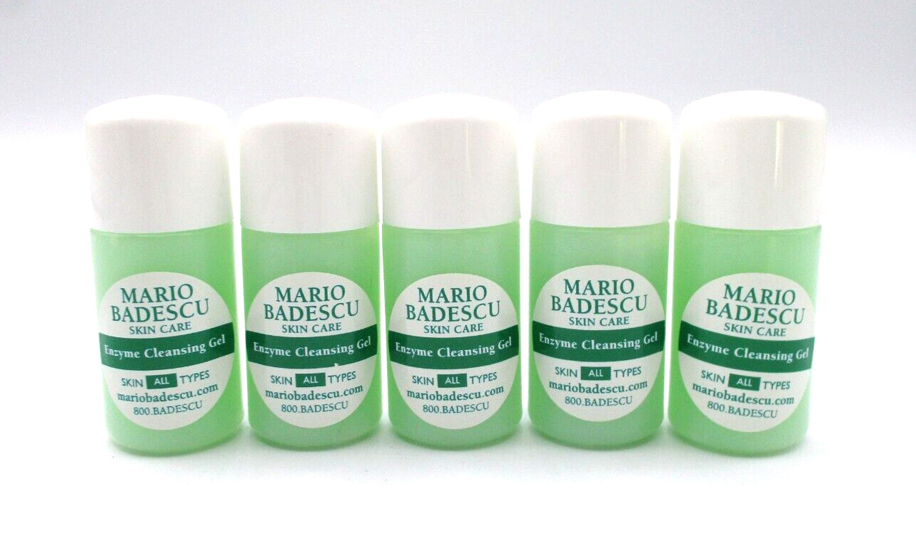 Lot of 5 Mario Badescu Skin Care Enzyme Cleansing Gel Skin All Types