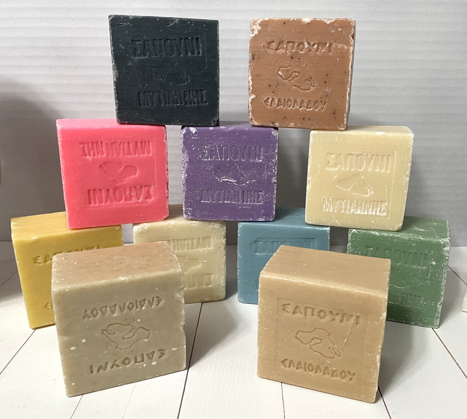 Greek Olive Oil Scented Soaps from Mytilene, Greece, 250 Gram Bars, S3