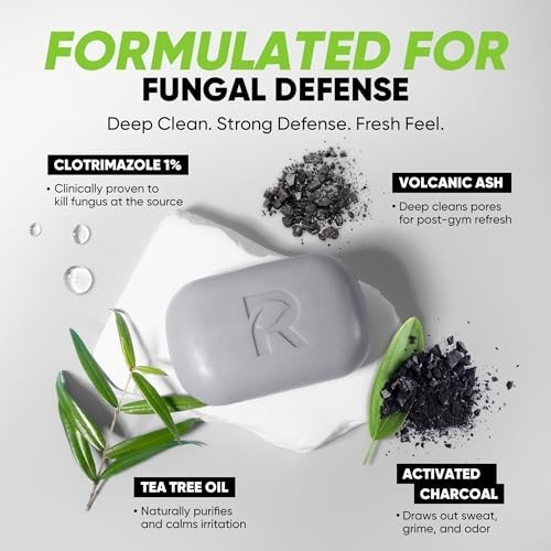 Medicated Antifungal Soap Bar for Athlete’s Foot, Jock Itch, Ringworm – Tea Tree