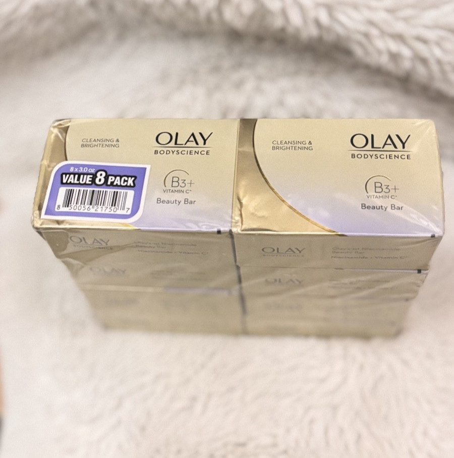 Olay Body Science Soap B3 and Vitamin C Niacinamide Beauty Bar 8 soap bars