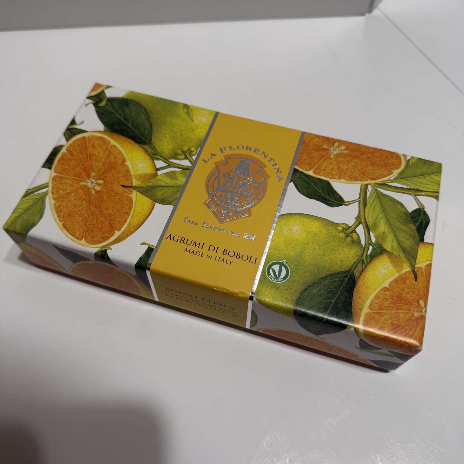 La Florentina Agrumi di Boboli Soap CITRUS HAND SOAP ITALY 3 x 5.3 oz bars NEW