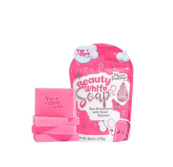 2 Set Beauty White Soap by You Glow Babe, 5 Bars x 70g