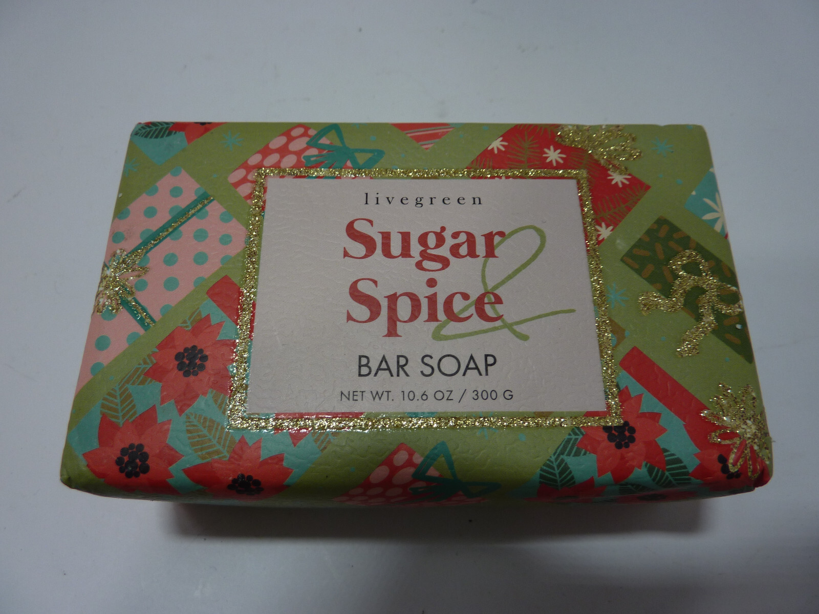 LIVEGREEN Sugar & Spices BAR SOAP 10.6 OZ /300G Soap Bar