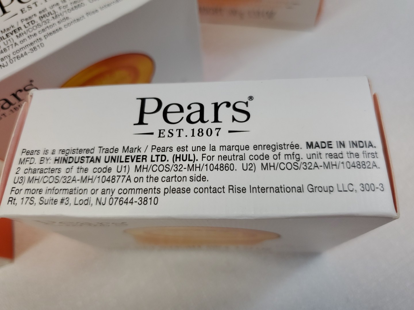 LOT of 9 Orange Pears Pure Gentle Transparent Glycerin Bar Soaps 3.53 Oz Resale