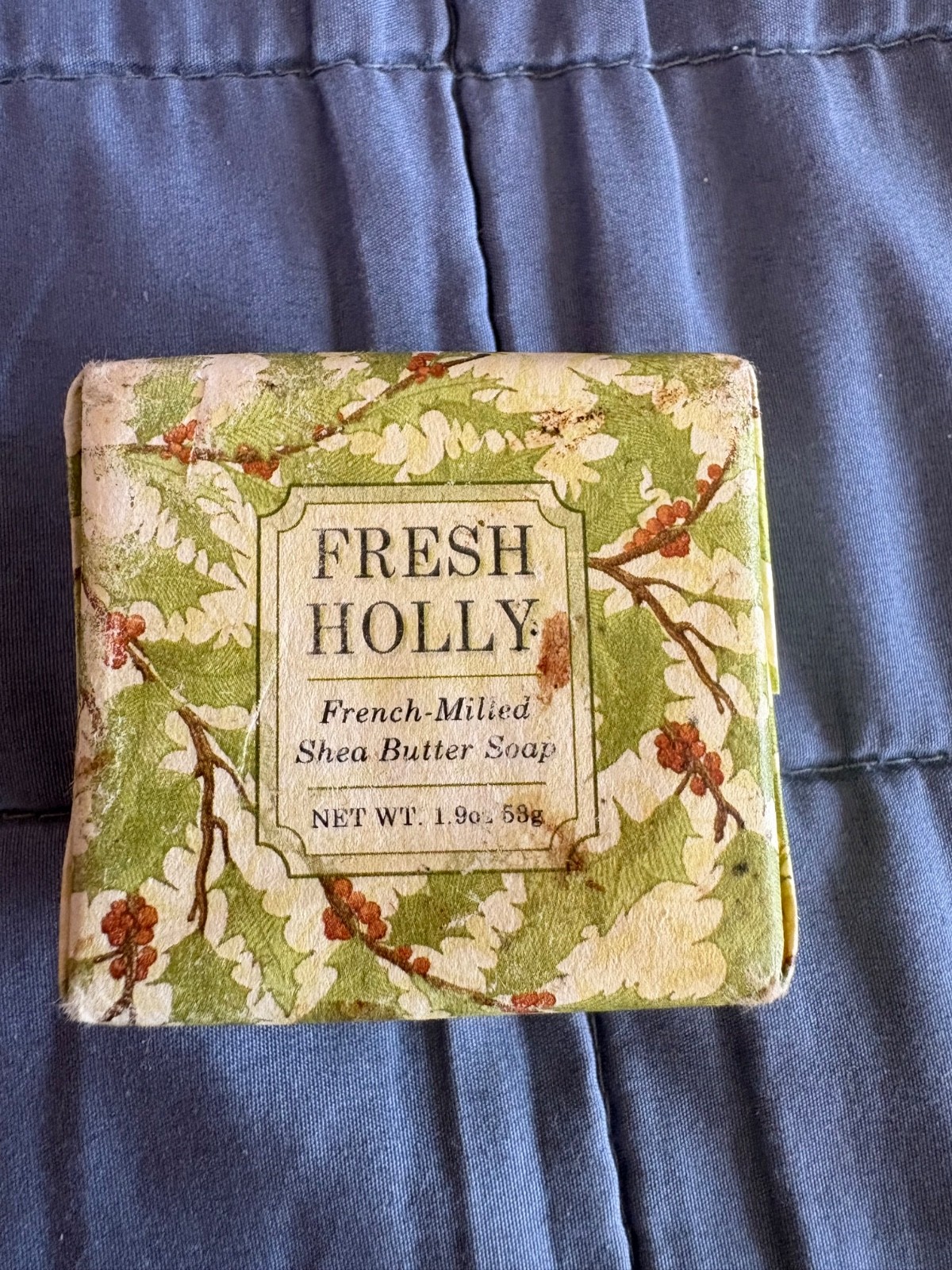GREENWICH BAY TRADING CO FRESH HOLLY SCENTED SHEA BUTTER SOAP SMALL 1.9 OZ – NEW