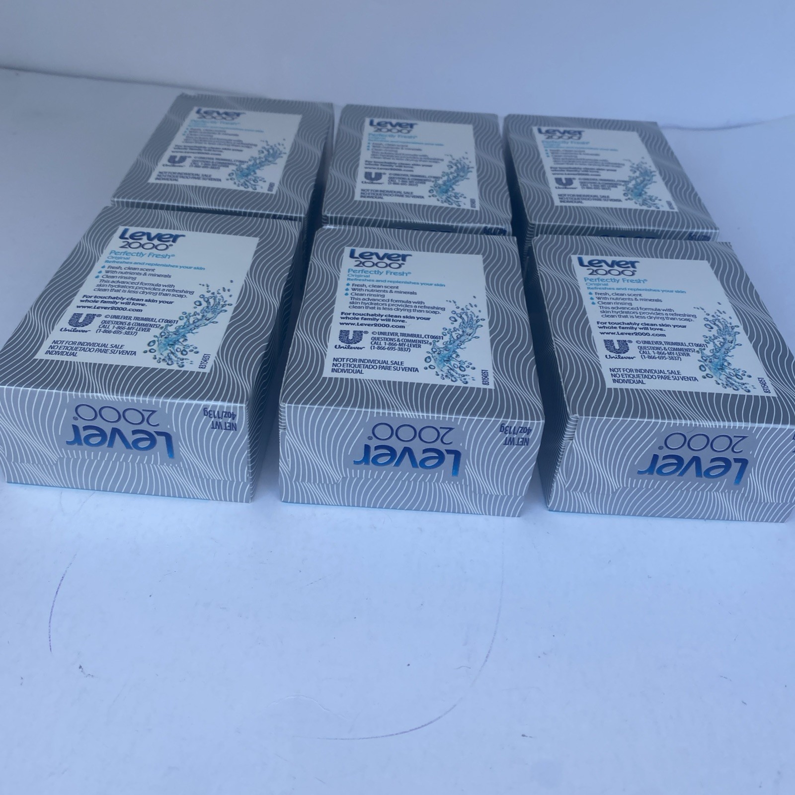 Lever 2000 Original Bar Soap 4oz – LOT OF 6 – Perfectly Fresh – Full Size Bar