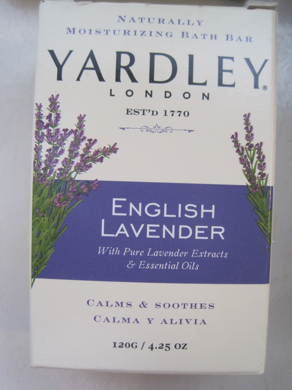 Lot of 8 Yardley Bar Soaps English Lavender NOS 4.25 OZ. Each Standard Size